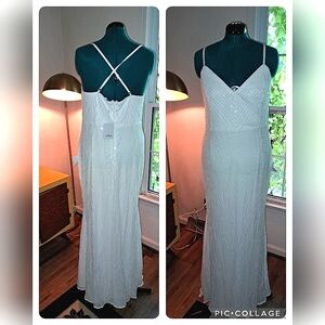 Sequin adjustable strap wedding dress XL